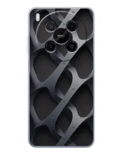 Чохол для Huawei Mate 80 Pro Max з картинкою «Об'ємне сіре плетіння»