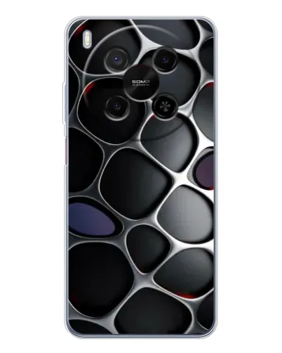 Чохол для Huawei Mate 80 Pro Max з картинкою «Об'ємна темна решітка»