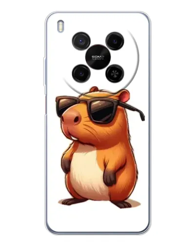 Чохол для Huawei Mate 80 Pro Max з картинкою «Капібара в окулярах» Чохол для Huawei Mate 80 Pro Max з картинкою «Капібара в окулярах»