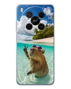 Чохол для Huawei Mate 80 Pro Max з картинкою «Капібара на морі»