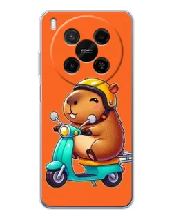Чохол для Huawei Mate 80 Pro Max з картинкою «Капібара на скутері»