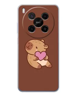 Чохол для Huawei Mate 80 Pro Max з картинкою «Капібара з серцем»