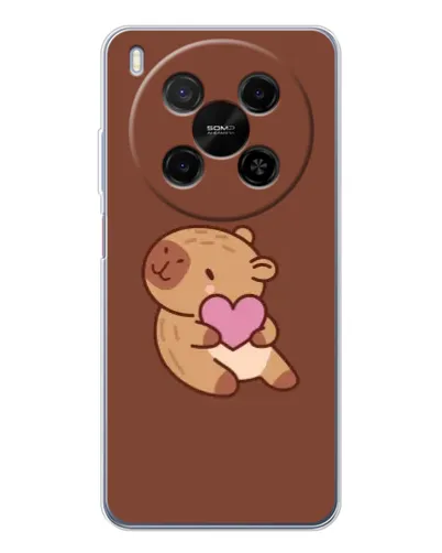 Чохол для Huawei Mate 80 Pro Max з картинкою «Капібара з серцем» Чохол для Huawei Mate 80 Pro Max з картинкою «Капібара з серцем»