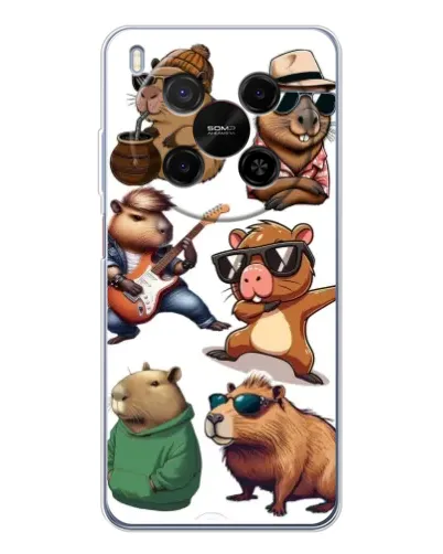 Чохол для Huawei Mate 80 Pro Max з картинкою «Круті капібари музиканти» Чохол для Huawei Mate 80 Pro Max з картинкою «Круті капібари музиканти»