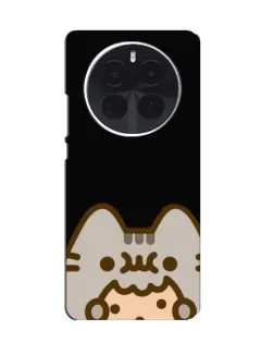 Чехол для Huawei Mate 80 Pro с картинкой «Пушин на черном»