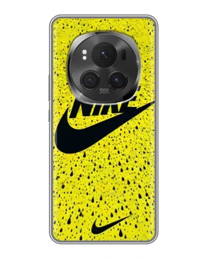 Чехол для Huawei Mate 80 RS Ultimate с картинкой «Желтый текстурный Nike»