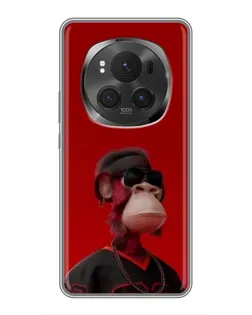 Чехол для Huawei Mate 80 RS Ultimate с картинкой «Bored Ape в красном»
