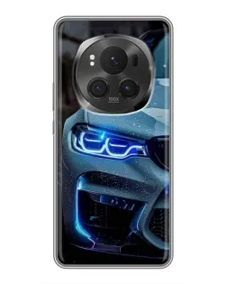 Чехол для Huawei Mate 80 RS Ultimate с картинкой «Взгляд BMW с синими фарами»