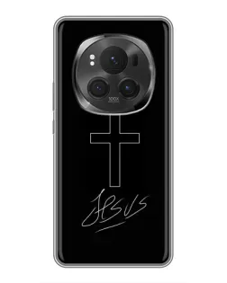 Чохол для Huawei Mate 80 RS Ultimate з картинкою «Графічний хрест Jesus» Чохол для Huawei Mate 80 RS Ultimate з картинкою «Графічний хрест Jesus»