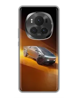 Чехол для Huawei Mate 80 RS Ultimate с картинкой «Cybertruck в пустыне»