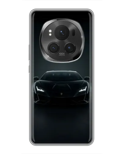 Чехол для Huawei Mate 80 RS Ultimate с картинкой «Черный Lamborghini Aventador»