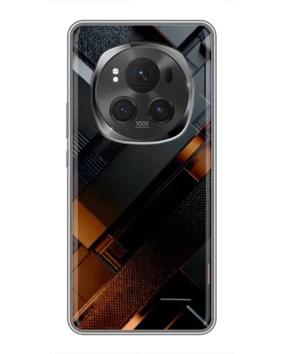 Чехол для Huawei Mate 80 RS Ultimate с картинкой «Черные геометрические блоки»