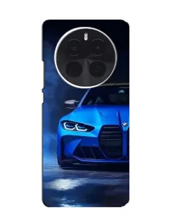 Чехол для Huawei Mate 80 с картинкой «Голубая BMW M4»