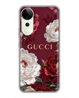 Чохол для Huawei nova 14 Energy з картинкою «Gucci — бордові троянди»