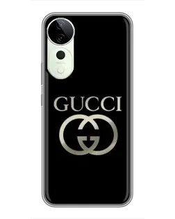 Чохол для Huawei nova 14 Energy з картинкою «Gucci — золото на чорному»
