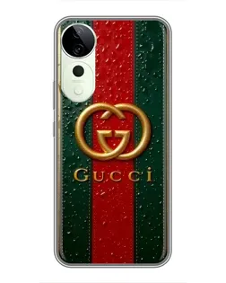 Чохол для Huawei nova 14 Energy з картинкою «Gucci — фірмова смуга та золото»