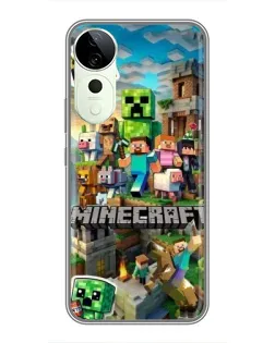 Чехол для Huawei nova 14 Energy с картинкой «Замок Minecraft»