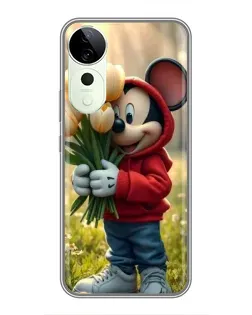 Чехол для Huawei nova 14 Energy с картинкой «Микки с тюльпанами»