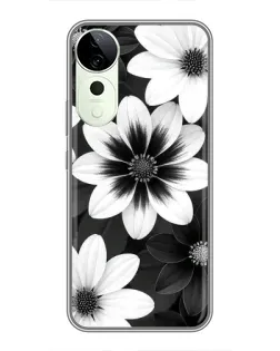 Чехол для Huawei nova 14 Energy с картинкой «Монохромные астры»