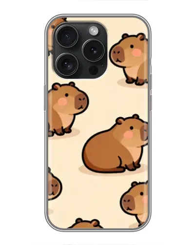 Чехол для Huawei nova 16 SE с картинкой «Паттерн милых капибар»