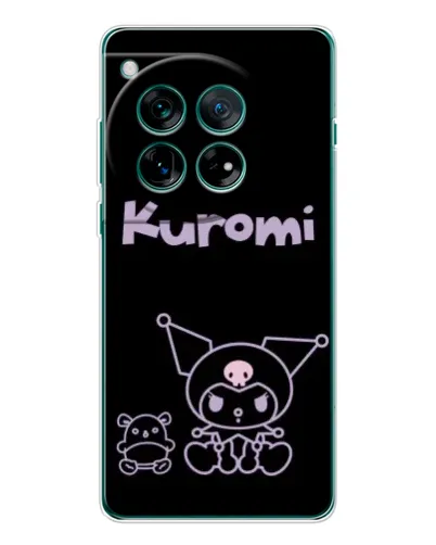 Чехол для Huawei nova 16 Ultra с картинкой «Kuromi — черный минимализм»