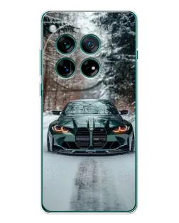 Чехол для Huawei nova 16 Ultra с картинкой «BMW в зимнем лесу»