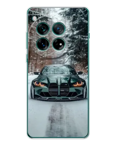 Чехол для Huawei nova 16 Ultra с картинкой «BMW в зимнем лесу»