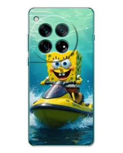 Чехол для Huawei nova 16 Ultra с картинкой «Спанч Боб на гидроцикле»