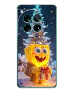 Чехол для Huawei nova 16 Ultra с картинкой «Рождественский Спанч Боб»