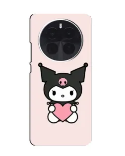 Чехол для Huawei nova 16 с картинкой «Kuromi и сердце»