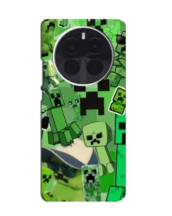 Чехол для Huawei nova 16 с картинкой «Криперы Minecraft»