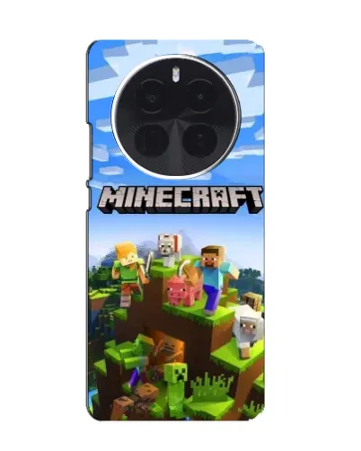 Чехол для Huawei nova 16 с картинкой «Minecraft классический мир»