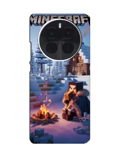 Чехол для Huawei nova 16 с картинкой «Зимний Minecraft»