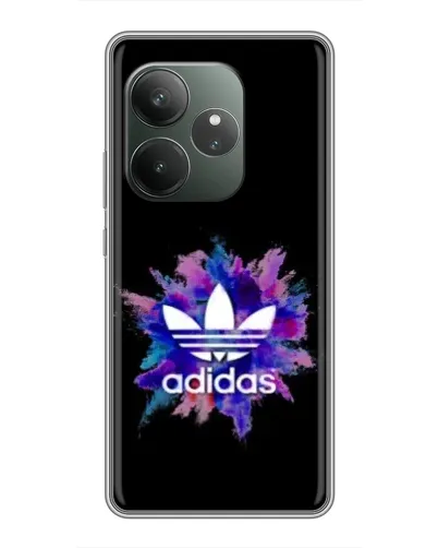 Чехол для Huawei nova 16z с картинкой «Взрыв красок Adidas»