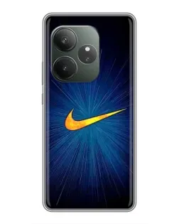 Чехол для Huawei nova 16z с картинкой «Синий пульс Nike» Чехол для Huawei nova 16z с картинкой «Синий пульс Nike»