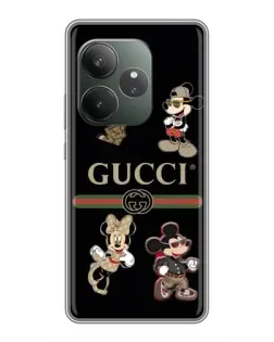 Чехол для Huawei nova 16z с картинкой «Gucci — герои Disney и монограмма»