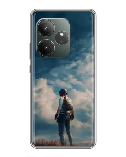 Чехол для Huawei nova 16z с картинкой «Герой PUBG на скале»