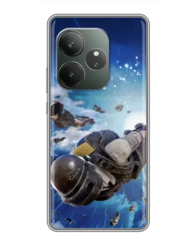 Чехол для Huawei nova 16z с картинкой «Десант PUBG — прыжок»