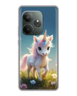 Чехол для Huawei nova 16z с картинкой «Единорог на поляне»