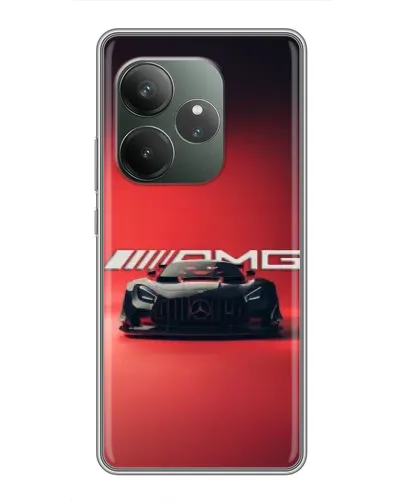 Чехол для Huawei nova 16z с картинкой «Mercedes AMG — красная линия»