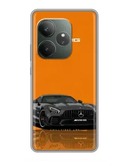 Чехол для Huawei nova 16z с картинкой «Оранжевый Mercedes AMG»