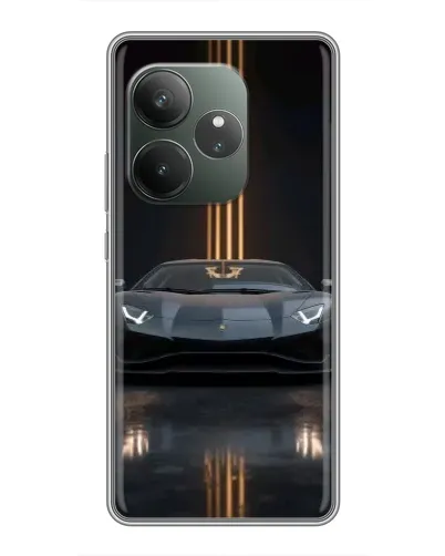 Чехол для Huawei nova 16z с картинкой «Lamborghini золотые линии»
