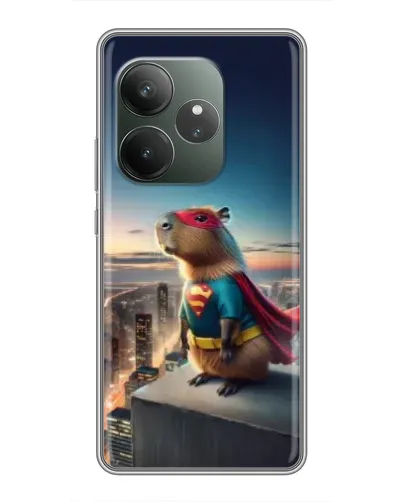 Чехол для Huawei nova 16z с картинкой «Капи-мен супергерой»