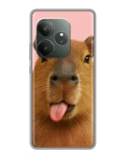 Чохол для Huawei nova 16z з картинкою «Капібара з язиком»