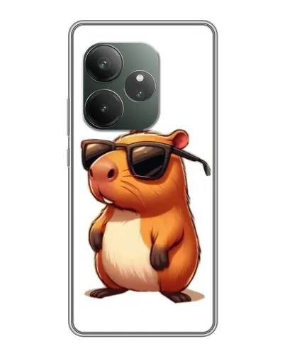 Чехол для Huawei nova 16z с картинкой «Капибара в очках»