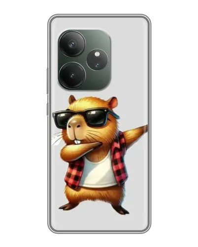 Чехол для Huawei nova 16z с картинкой «Капибара рэпер даб»