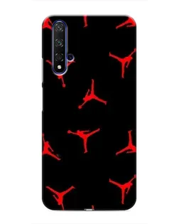 Чехол для Huawei Nova 5T с картинкой «Jordan Red Pattern»