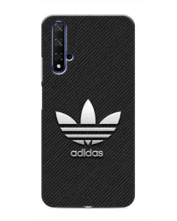 Чехол для Huawei Nova 5T с картинкой «Adidas Карбоновая текстура»