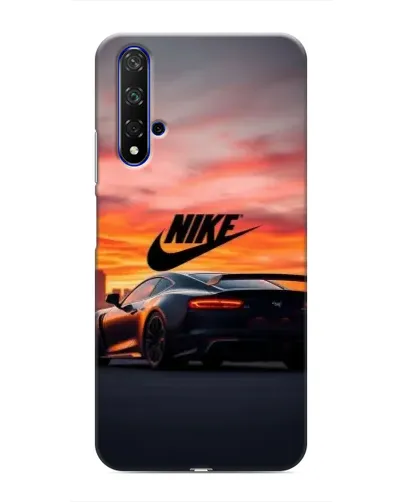 Чехол для Huawei Nova 5T с картинкой «Nike и суперкар»