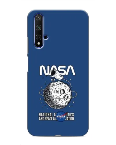 Чехол для Huawei Nova 5T с картинкой «NASA — лунная миссия»